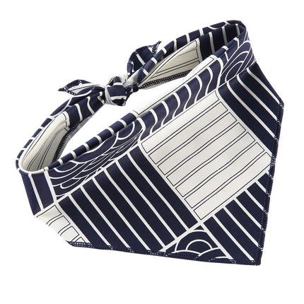 Adjustable Cotton Pet Dog Bandana | Soft Check Neckerchief Triangle Scarf for Small, Medium & Large Dogs and Cats