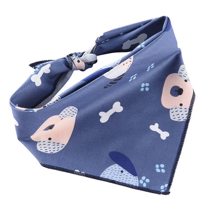 Adjustable Cotton Pet Dog Bandana | Soft Check Neckerchief Triangle Scarf for Small, Medium & Large Dogs and Cats