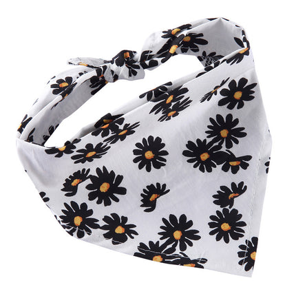 Adjustable Cotton Pet Dog Bandana | Soft Check Neckerchief Triangle Scarf for Small, Medium & Large Dogs and Cats