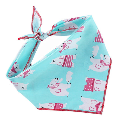 Adjustable Cotton Pet Dog Bandana | Soft Check Neckerchief Triangle Scarf for Small, Medium & Large Dogs and Cats