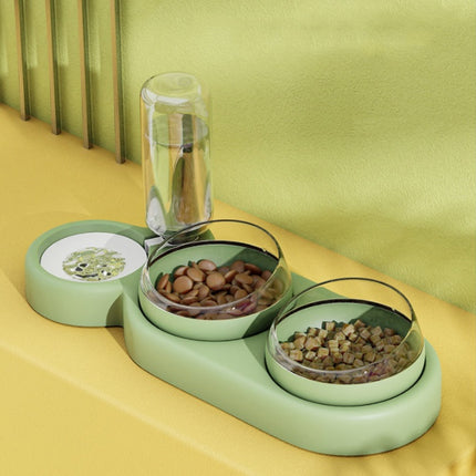 Automatic Pet Food & Water Bowl with Dispenser – Double Bowl Raised Feeder for Cats & Dogs