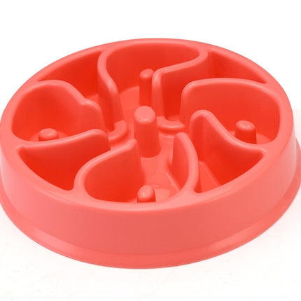 Anti-Choke Dog Bowl Slow Feeder Plastic Pet Bowl Healthy Eating Dish