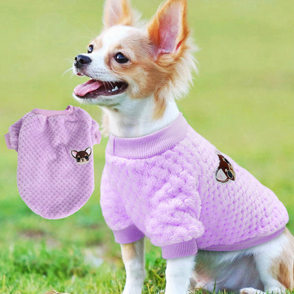 Winter Soft Warm Pet Dog Jacket Coat – Cozy Puppy and Kitten Clothing for Small and Medium Dogs