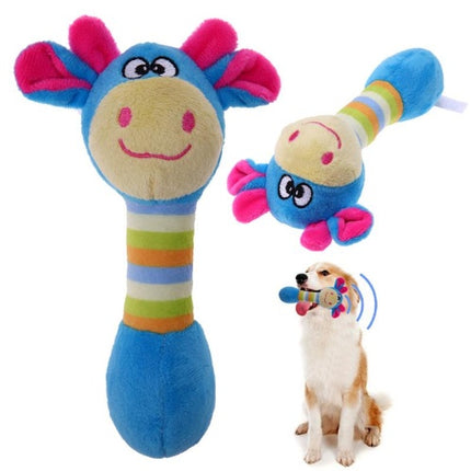 Cute Plush Squeaker Chew Toy for Dogs & Cats – Soft Stuffed Sound Pet Toy