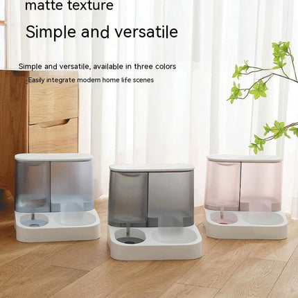 Automatic Gravity Pet Feeder with Water Dispenser for Cats – ABS PP Dual Food & Water Bowl