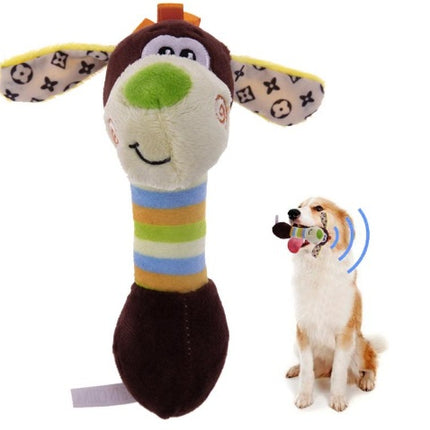 Cute Plush Squeaker Chew Toy for Dogs & Cats – Soft Stuffed Sound Pet Toy