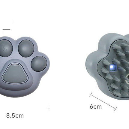 Pet Steam Hair Removal Massage Comb with UV Sterilization – Rechargeable Silicone Grooming Brush for Dogs