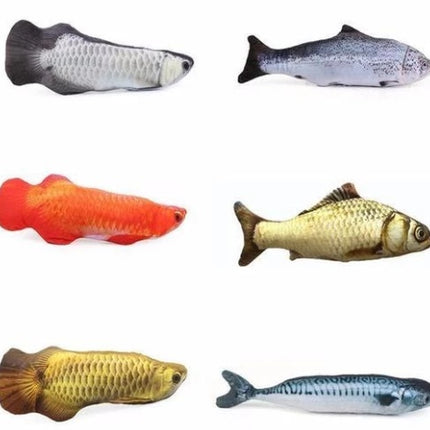 Creative Catnip Fish Plush Toy – Realistic Soft Fish Pillow Toy for Cats