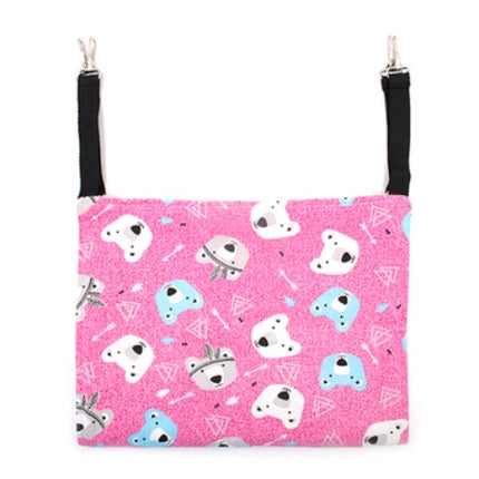 Double-Sided Lambskin Cat Hammock Hanging Bed – Warm Cage & Chair Mount Cat Swing for All Seasons