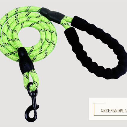 Reflective Nylon Dog Leash – Durable Rope Lead for Small, Medium & Large Dogs, Perfect for Walking and Training