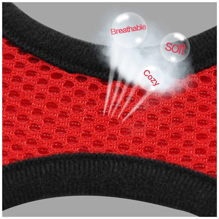 Breathable Mesh Pet Harness with Leash for Dogs & Cats | Adjustable Walking & Car Safety Vest