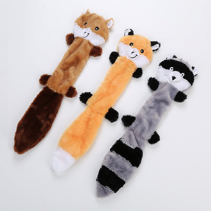 Cute Plush Animal Squeaky Dog Toy – Soft Chew Toy for Dogs & Cats