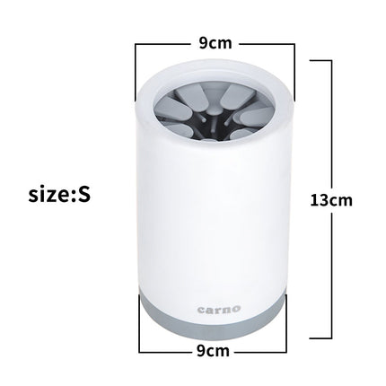 Portable Pet Paw Cleaner Cup with Soft Silicone Brush, Dog Foot Washing Cup (S / L)