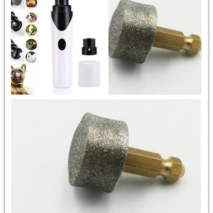 USB Rechargeable Pet Nail Grinder for Dogs & Cats, Low-Noise Electric Nail Clippers with Detachable Grinding Wheel