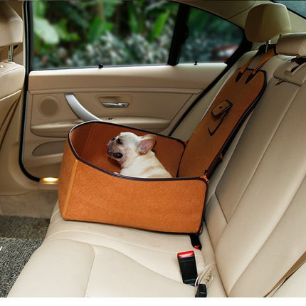 Retro Dual-purpose Pet Car Mat Front Seat Cushion for Dogs