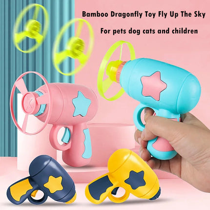 LED Flying Disc Launcher Toy for Dogs & Cats – Luminous Pet Training & Interactive Play Gun