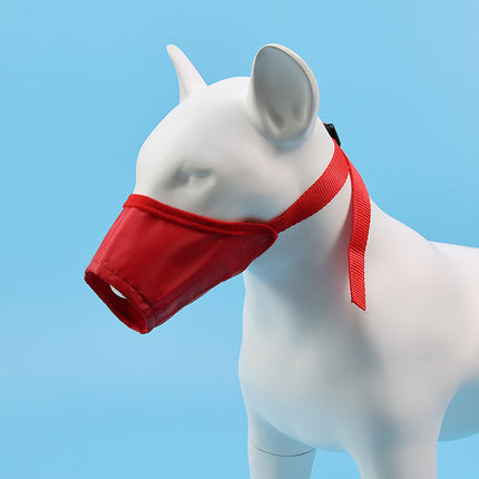 Adjustable Pet Dog Mouth Cover Anti-Bite Anti-Bark Anti-Eating Mask | Soft Oxford Muzzle for Medium & Large Dogs