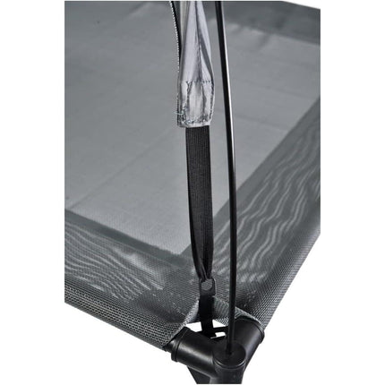 Outdoor Portable Grey Pet Dog Bed With Awning