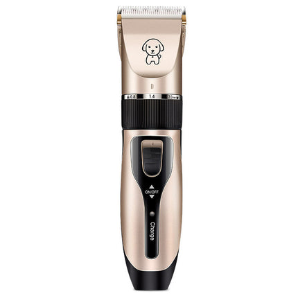Professional Dog & Cat Hair Clipper – Rechargeable Pet Shaver with Titanium Ceramic Blade