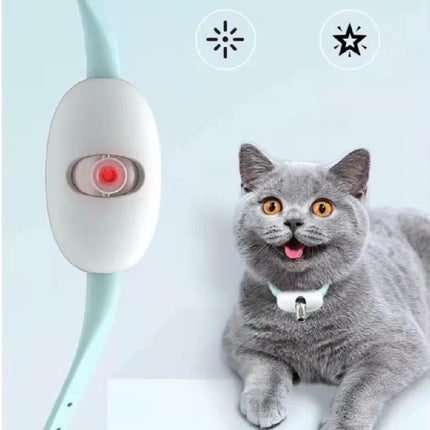 Automatic Smart Laser Teasing Cat Collar – USB Rechargeable Hands-Free Interactive Training Toy for Cats & Kittens