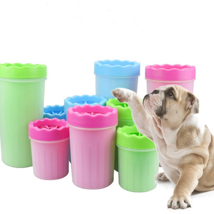 Silicone Dog Paw Washer Cup – Soft Bristle Pet Paw Cleaning Cup for Easy Foot Washing