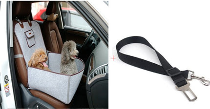 Retro Dual-purpose Pet Car Mat Front Seat Cushion for Dogs