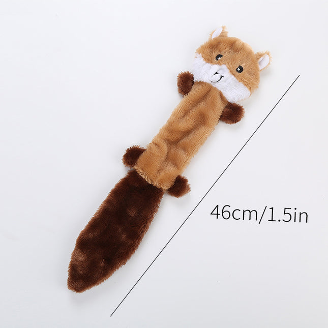 Cute Plush Animal Squeaky Dog Toy – Soft Chew Toy for Dogs & Cats