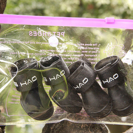 Waterproof Candy Pet Dog Shoes – Non-Slip Cartoon Rain Boots for Small and Large Dogs