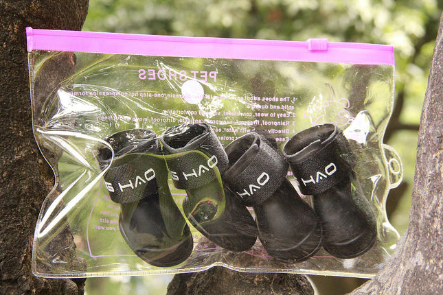 Waterproof Candy Pet Dog Shoes – Non-Slip Cartoon Rain Boots for Small and Large Dogs