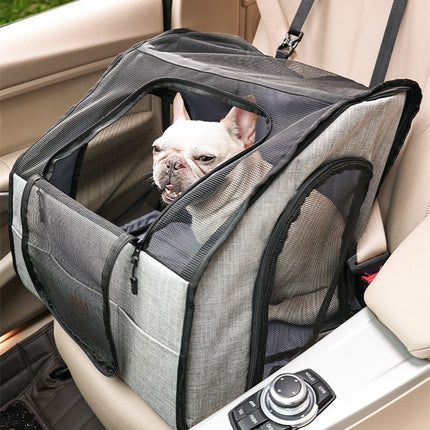 Portable Foldable Car Waterproof Pet Cage – Hard-Wearing Thickened Dog Mat Seat Carrier for Travel