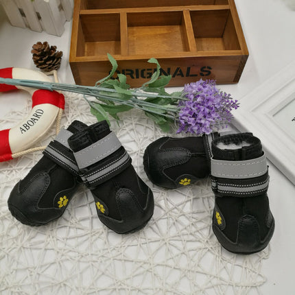 Pet Shoes Wear Dog Shoes Waterproof Non-Slip Adjustable Dog Booties