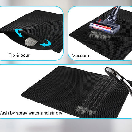 Honeycomb Cat Litter Pad Waterproof Double-Layer Cat Litter Trapper Mat