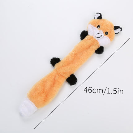 Cute Plush Animal Squeaky Dog Toy – Soft Chew Toy for Dogs & Cats