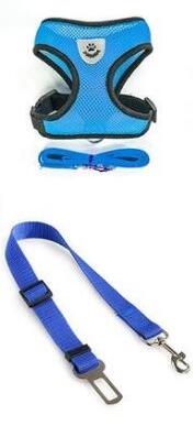 Breathable Mesh Pet Harness with Leash for Dogs & Cats | Adjustable Walking & Car Safety Vest