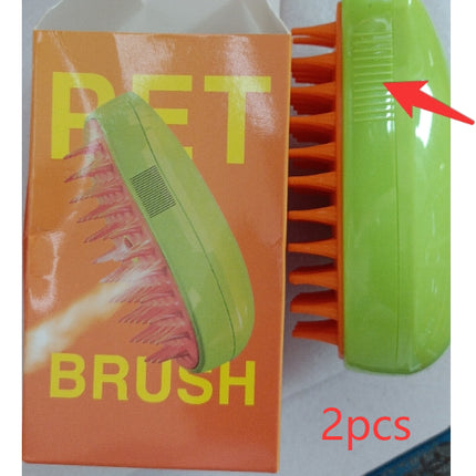 3-in-1 Electric Cat Steam Brush & Dog Spray Grooming Comb – Massage Hair Removal Brush