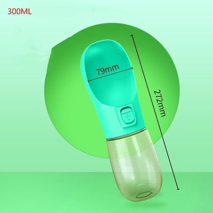 Portable Dog Water Bottle Feeder Bowl for Outdoor Travel – Leakproof Drinking Bottle for Pets