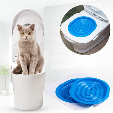 LED Cat Toilet Training Kit with Removable Trays & Toilet Seat Lighting