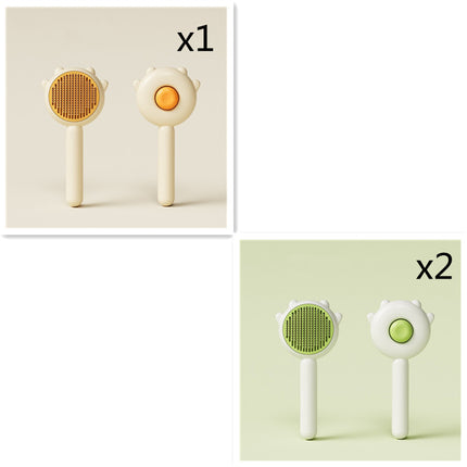 Cat & Dog Massage Grooming Comb – Stainless Steel Hair Removal Brush with Rounded Pins