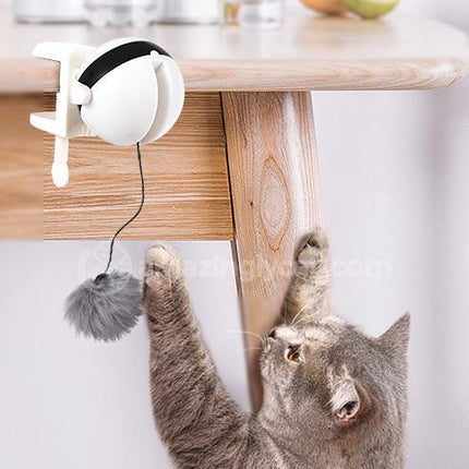 Electronic Motion Interactive Cat Toy with Rope & Fur Ball – Automatic Play Toy for Cats