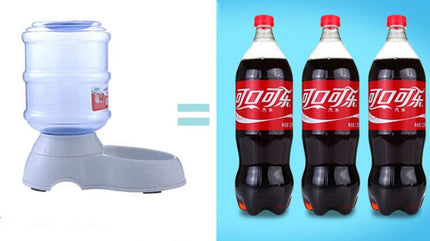 Automatic Gravity Pet Feeder & Water Dispenser Large Capacity for Cats and Dogs