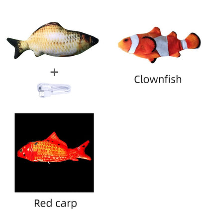 Electric Flopping Fish Cat Toy (Without Catnip) | Interactive Jumping Fish Simulation for Cats