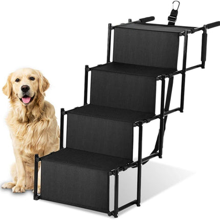 Adjustable Dog Ramp for Beds & Cars – Foldable, Non-Slip Pet Ramp for Small & Large Dogs