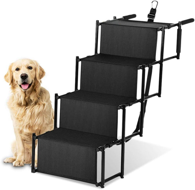Adjustable Dog Ramp for Beds & Cars – Foldable, Non-Slip Pet Ramp for Small & Large Dogs