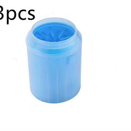 Portable Pet Paw Cleaner Cup with Soft Brush, Dog Paw Washing & Cleaning Kit (S / M / L)