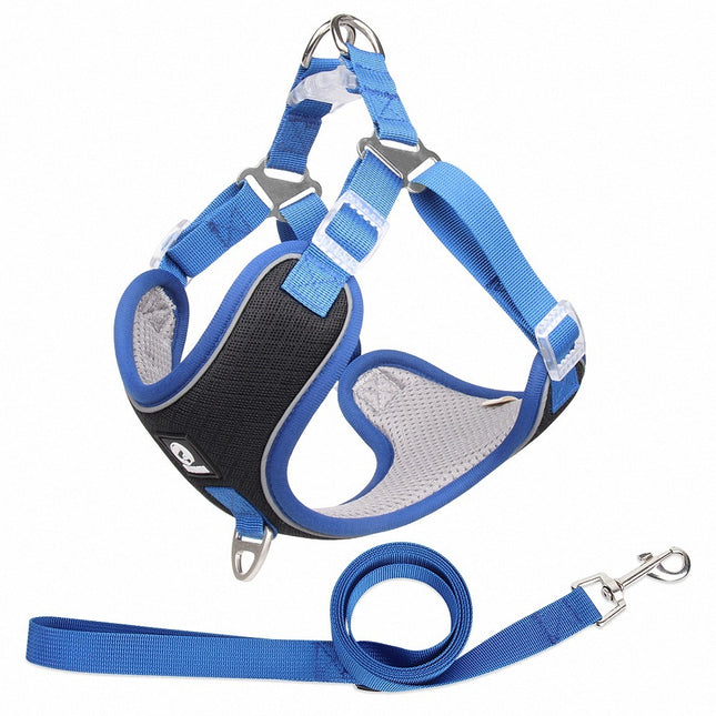 Pet Dog Harness Puppy Adjustable Breathable Mesh Reflective Saddle for Small Medium Dogs and Cats