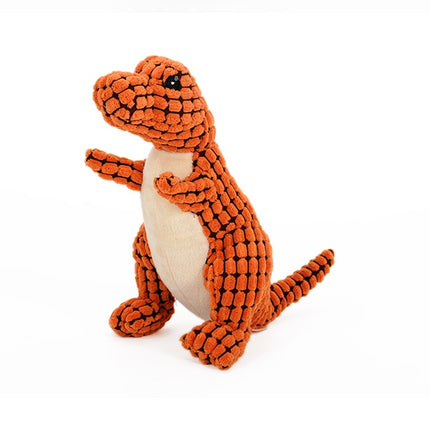 Dinosaur Plush Dog Toy with Squeaker – Interactive Chew Toy for Dogs