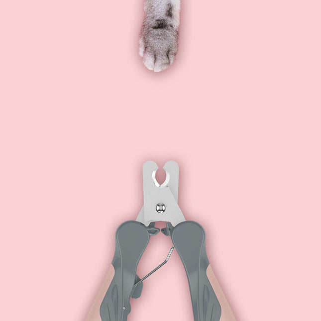 Pet Dog Nail Clippers with Stainless Steel Blade & Soft Grip Handle for Safe Grooming