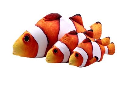 Creative Catnip Fish Plush Toy – Realistic Soft Fish Pillow Toy for Cats