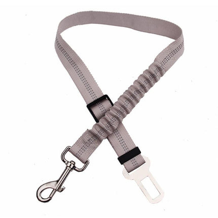 Adjustable Dog Seat Belt Car Seatbelt Harness Leads Elastic Reflective Safety Rope for Pets