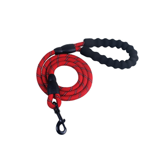 Reflective Nylon Dog Leash – Durable Rope Lead for Small, Medium & Large Dogs, Perfect for Walking and Training